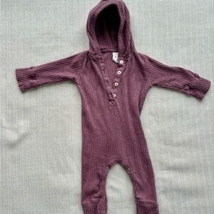 kate quinn Plum Hooded Kids One Piece